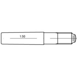 Kegelstift mit Gewindezapfen DIN 258